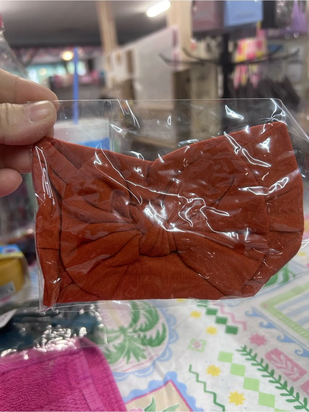 Kids Orange Knot Headband/you get all that’s pictured